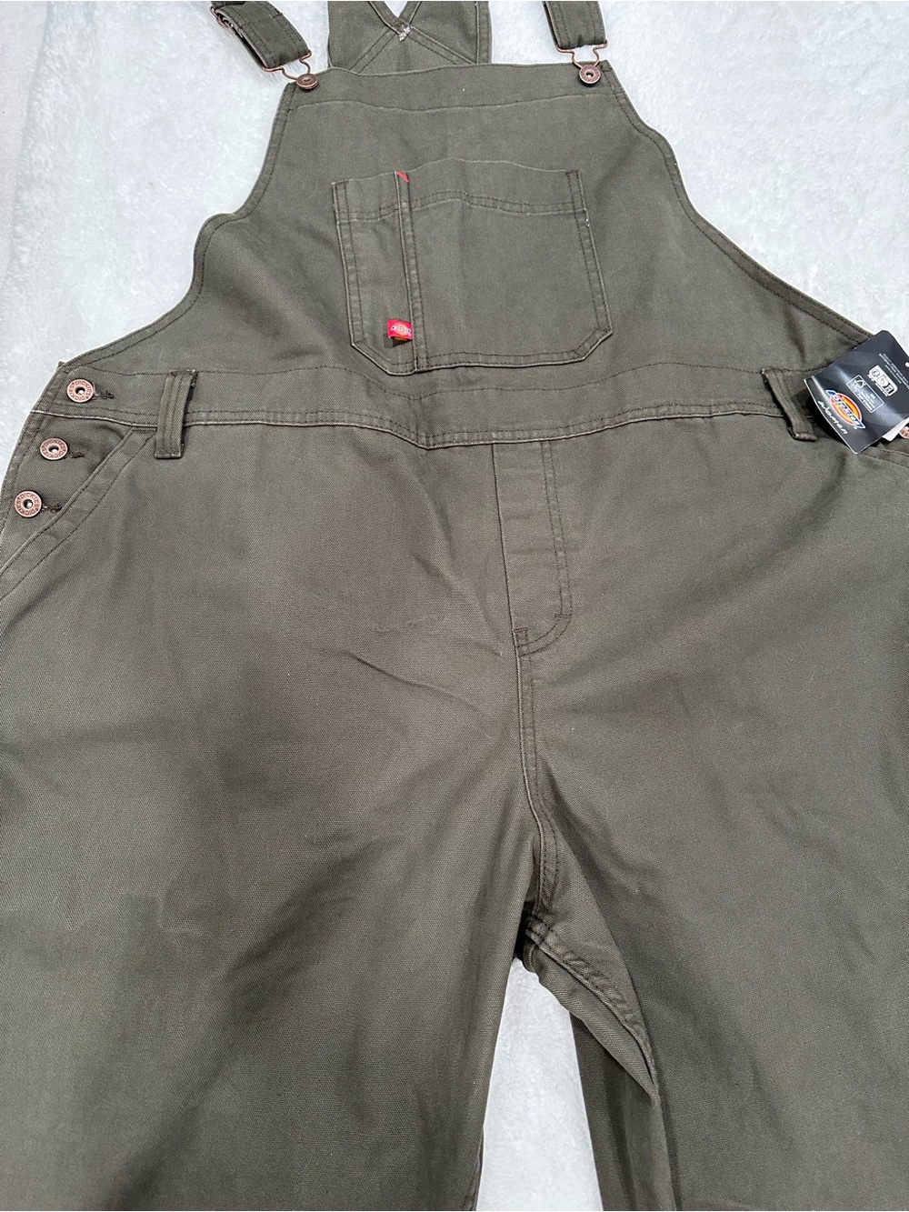 Dickies Olive Green Cargo Overalls women size 2X